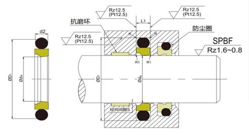 斯特封安装尺寸